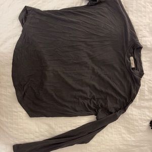Madewell long sleeve loose black tee